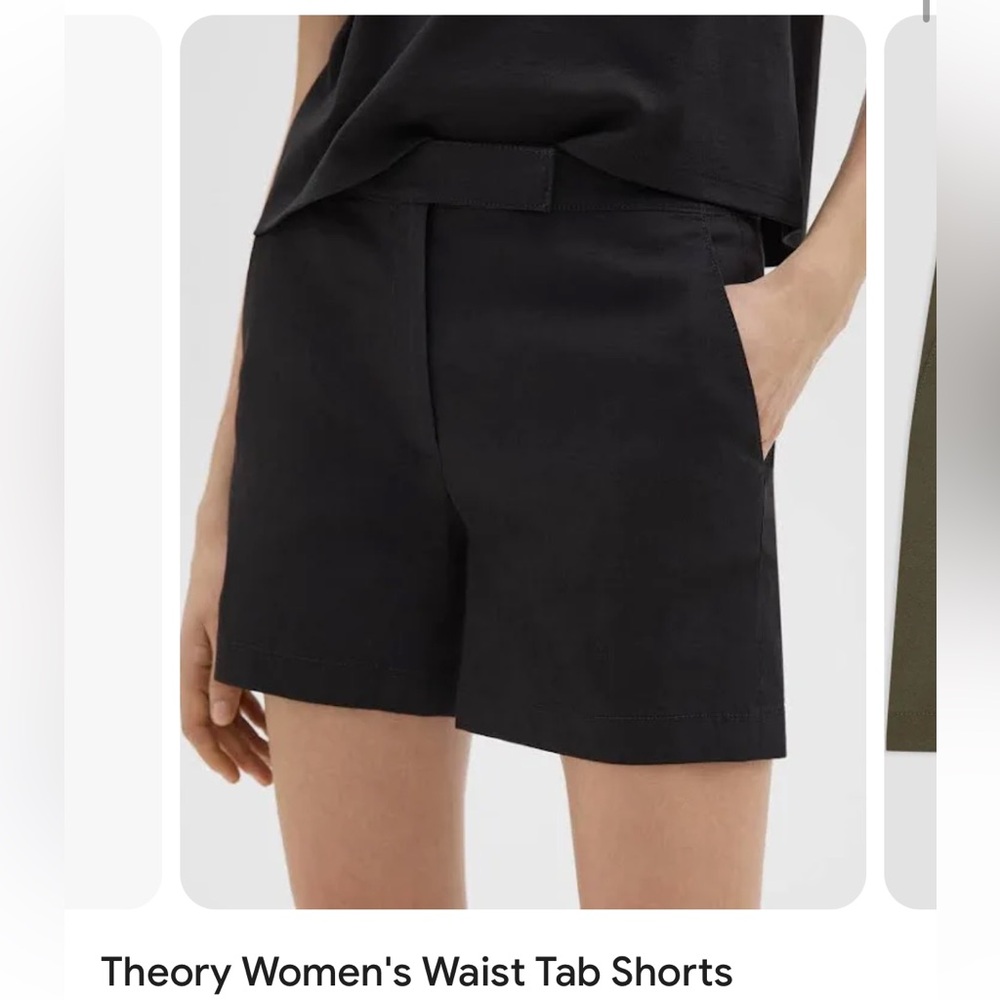 Theory Waist Tab Short (Black)